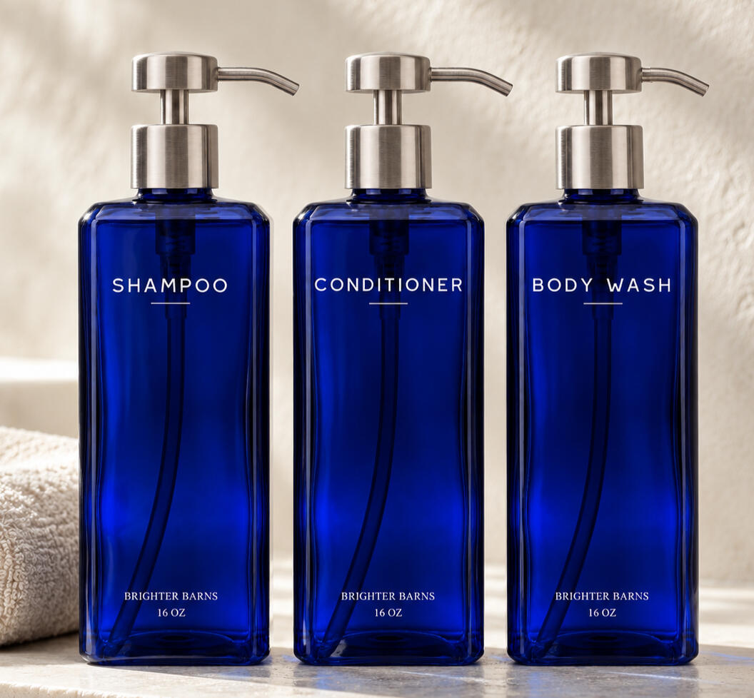 Blue/Silver Mayfair Shower Dispensers Blue/Silver Mayfair Shower Dispensers
