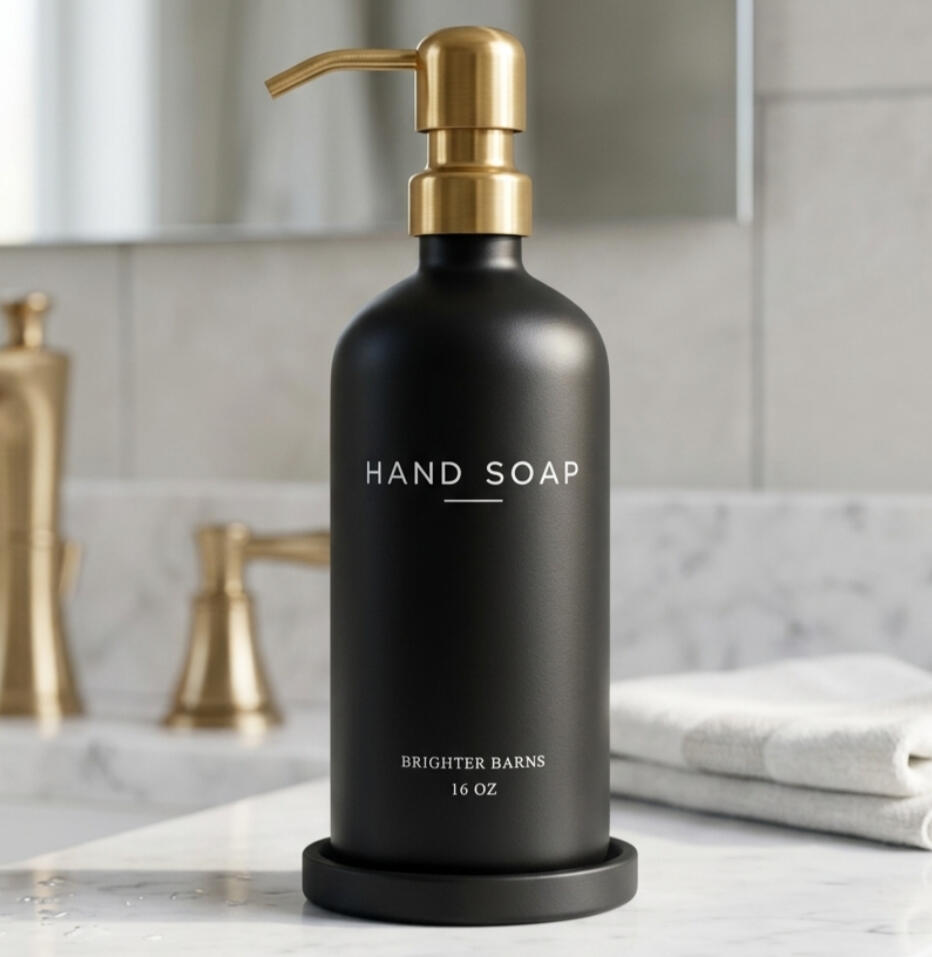 Black Gold HANDS Single Modern Soap Dispenser Black Gold HANDS Single Modern Soap Dispenser